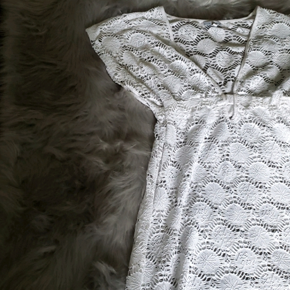 Stunning crochet maxi cover up